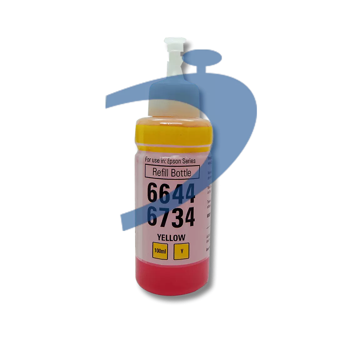 REFIL DE TINTA EPSON T6644 T6734 AMARELO (YELLOW) CORANTE | L200 L220 L110 L120 L800 L810 | 100ML