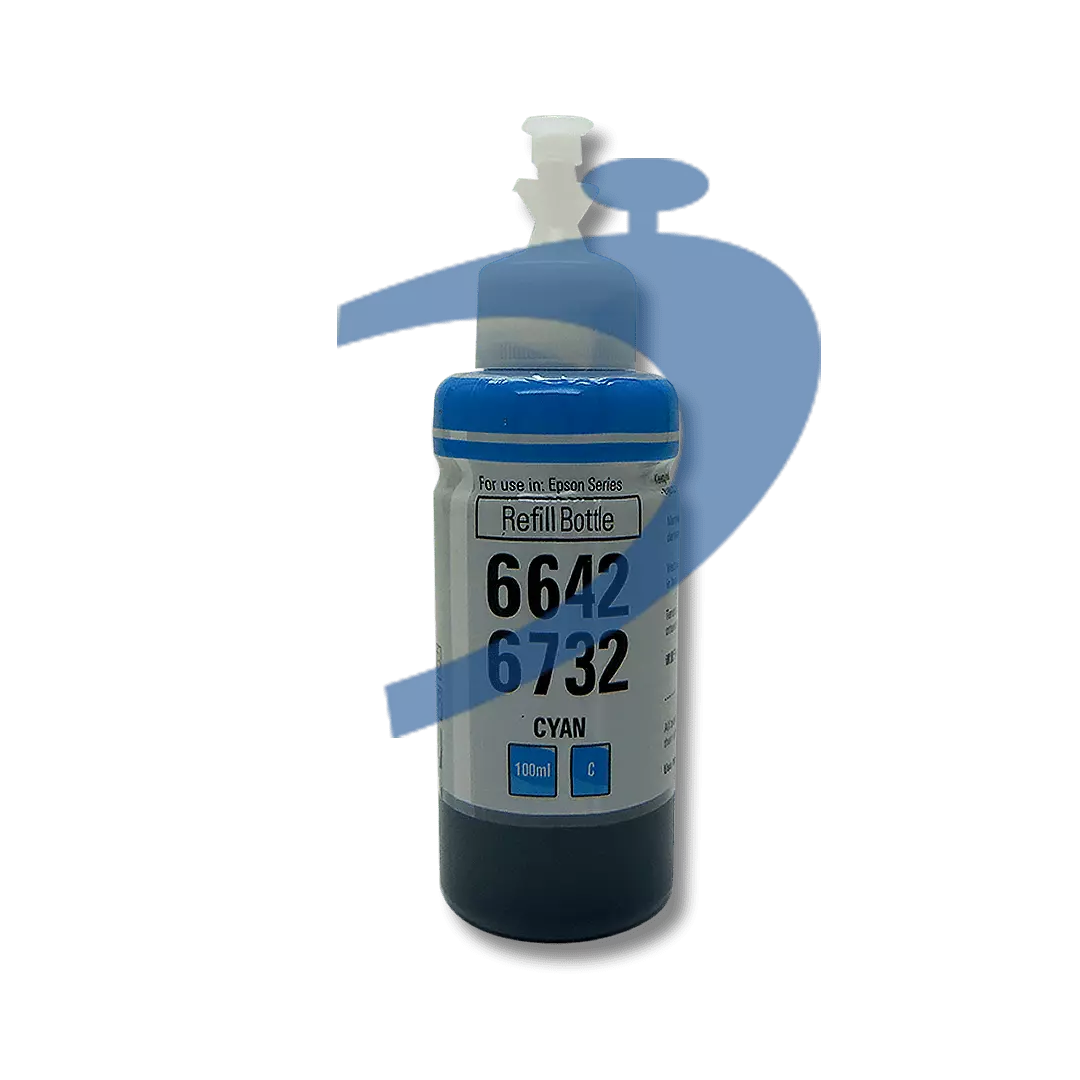 REFIL DE TINTA EPSON T6642 T6732 CIANO (CYAN) CORANTE | L200 L220 L110 L120 L800 L810 | 100ML