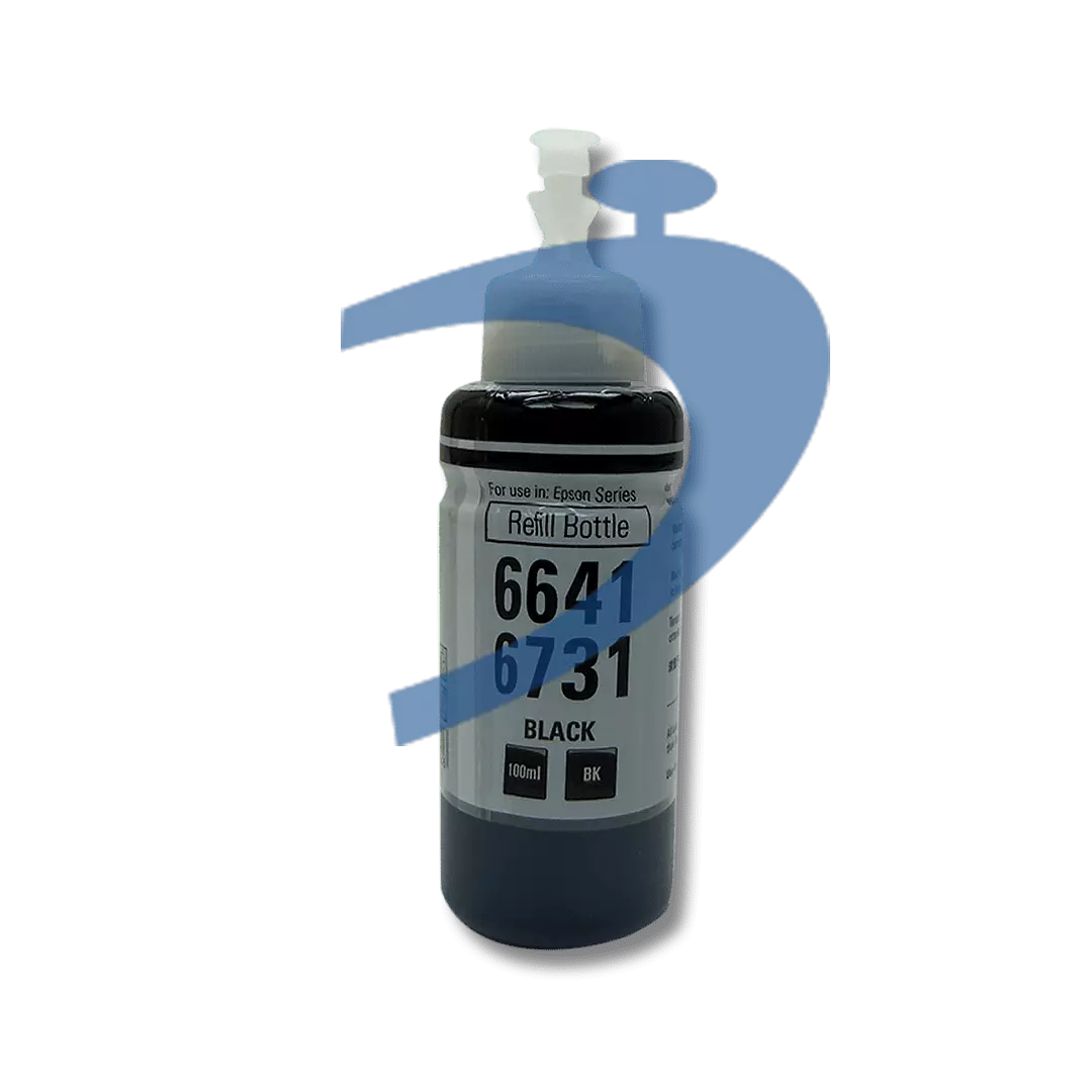 REFIL DE TINTA EPSON T6641 T6731 PRETO (BLACK) CORANTE | L200 L220 L110 L120 L800 L810 | 100ML