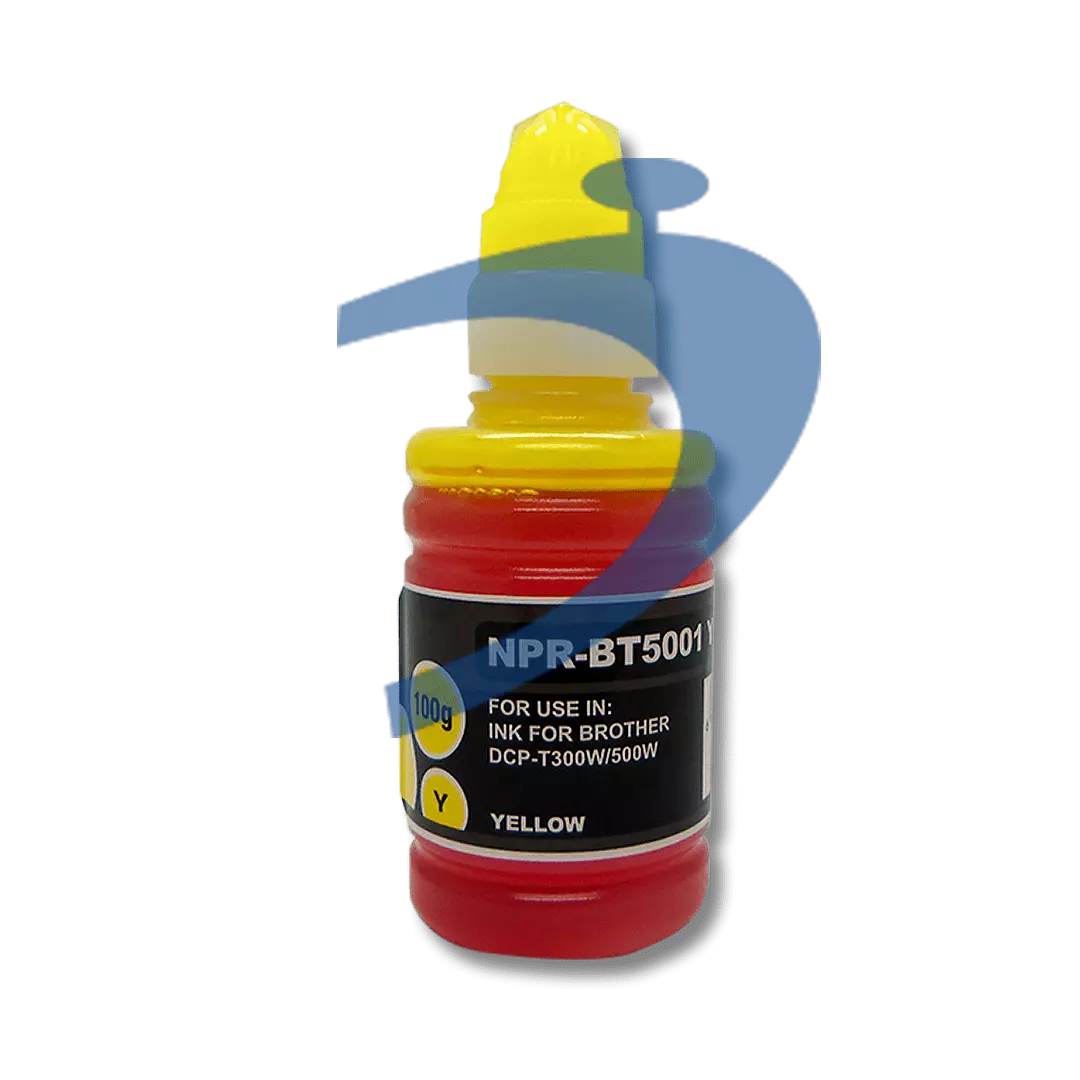 REFIL DE TINTA BROTHER BT5001Y BT5001 AMARELO (YELLOW) CORANTE T420W T510W T520W T710W 100ML